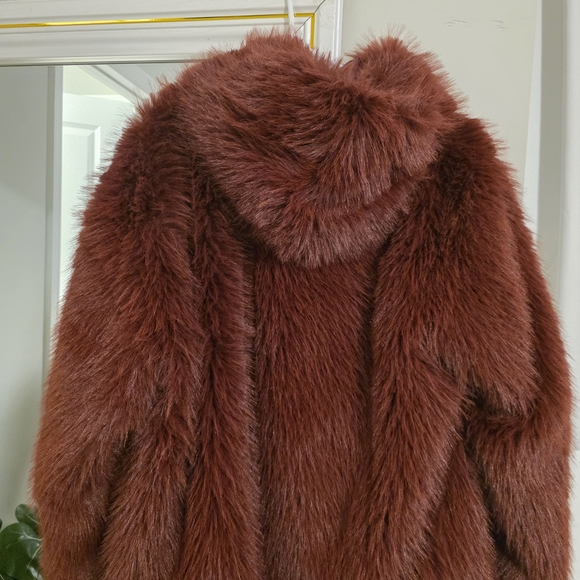 Wild Fable Plush Teddy Jacket - Deep Brown - Picture 3 of 6